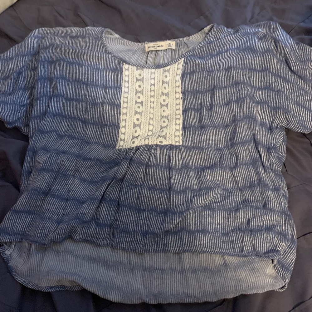Blue and white shirt